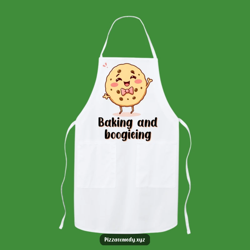 Funny Cookie Dance Apron: Baking Chef Bow Tie Cookie, Hilarious Kitchen Fun, Perfect Funny Gift
