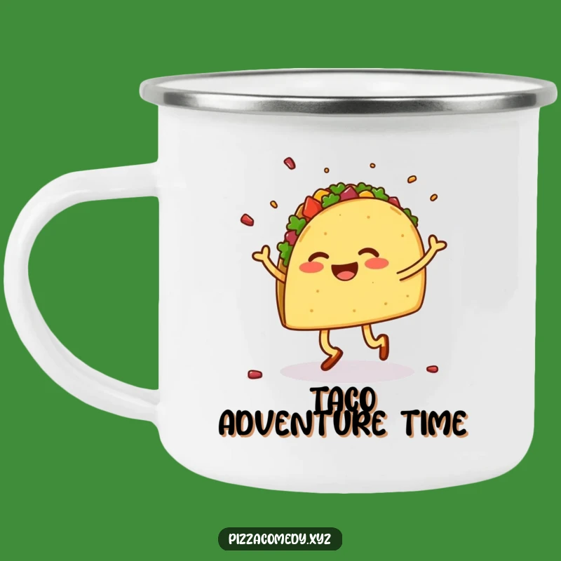 Funny Dancing Taco Camping Mug - Fiesta Adventure Fuel