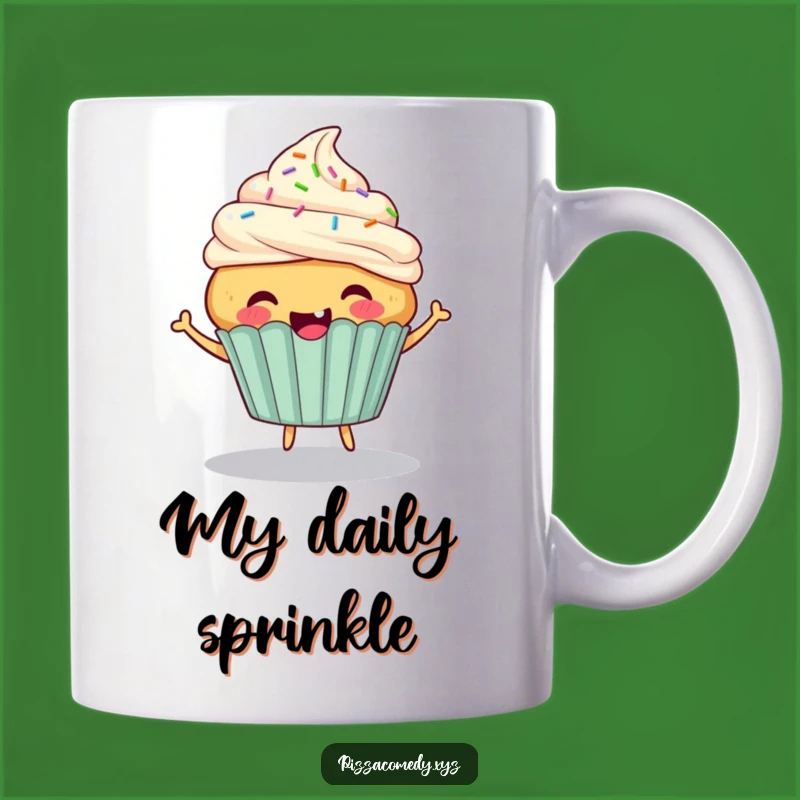 Funny Cupcake Bounce Mug: Sweet Joy and Energy for Your Morning Brew