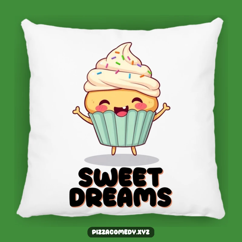 Funny Cupcake Bounce Pillow: Comfy Cushion for Sweet Dreams and Laughs
