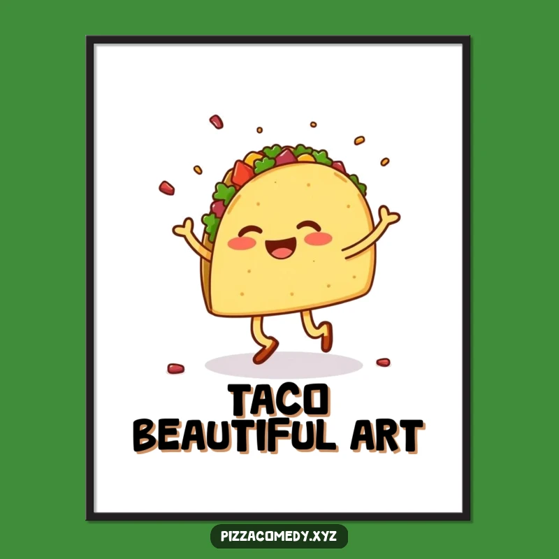 Funny Dancing Taco Digital Art - Instant Fiesta Decor