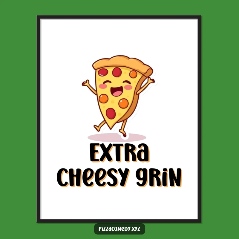 Funny Pizza Cartwheel Digital Art: Instant Joyful Decor, Perfect Funny Gift Download