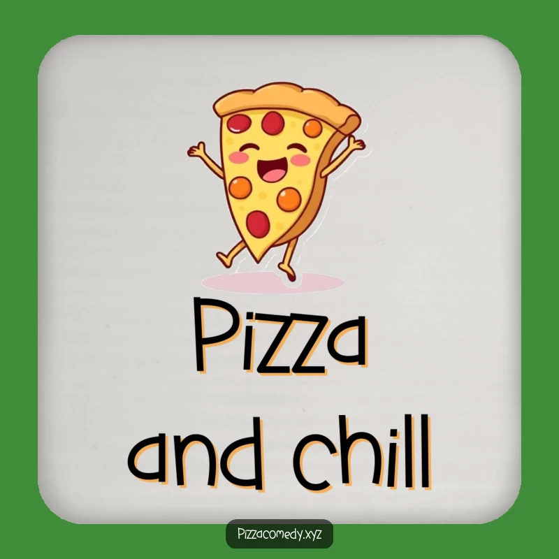 Funny Pizza Cartwheel Coaster Set: Protect Surfaces with Fun, Perfect Funny Gifts