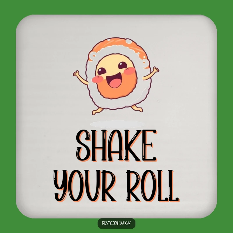 Funny Sushi Dance Coaster - Happy Wiggle Foodie Gift