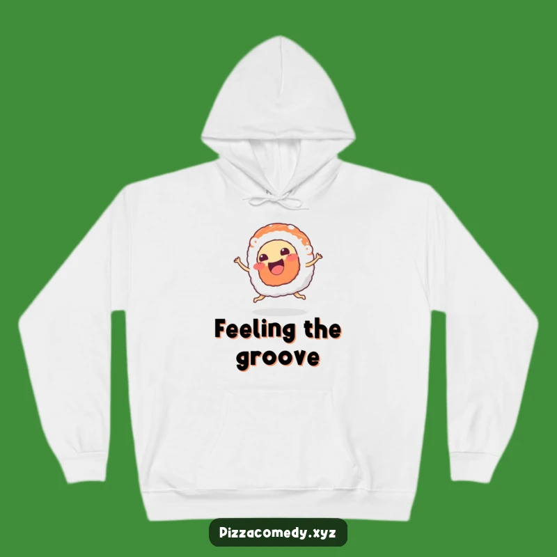 Funny Sushi Dance Hoodie - Cozy Happy Wiggle Foodie Gift