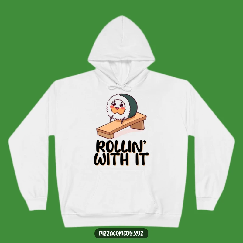 Cozy Funny Sushi Roll Hoodie - Warm & Playful Gift