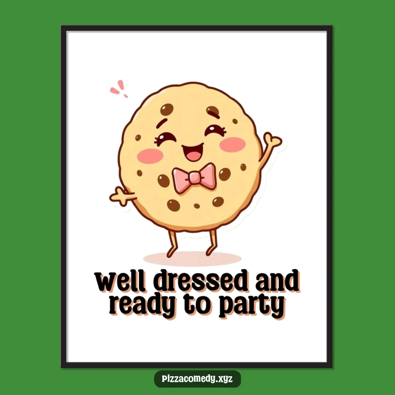 Free Printable Wall Art: Giggling Cookie Dancing Downloadable, Whimsical Decor DIY!