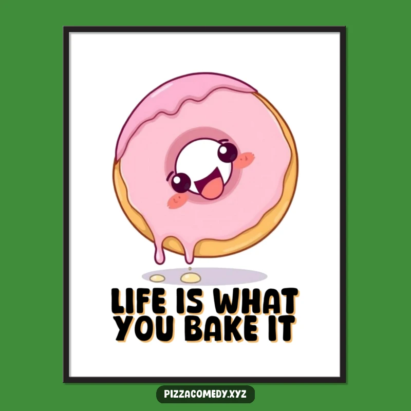 Funny Free Printable Donut Art - Somersault Fun Downloadable Wall Decor Gift