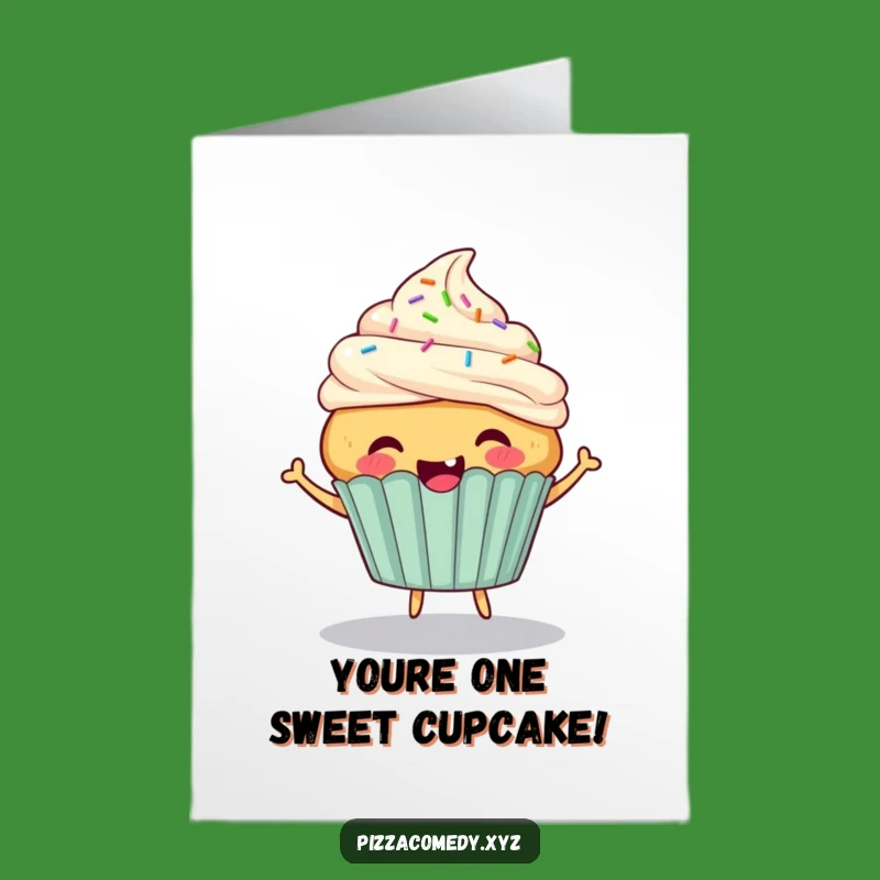 Funny Free Printable Cupcake Birthday Card - Bouncing Joy Downloadable Gift