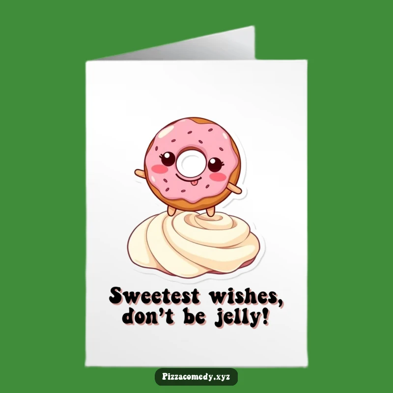 Free Printable Birthday Card: Funny Doughnut Leap Downloadable, Perfect DIY Gift!