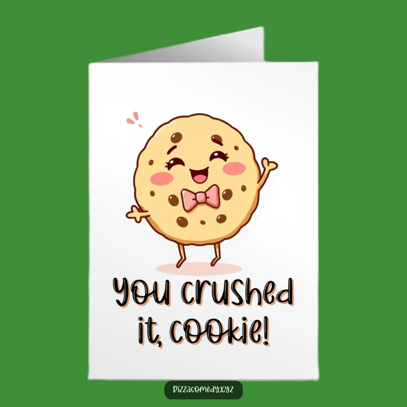 Free Printable Congrats Card: Giggling Cookie Dancing Downloadable, Celebrate Big DIY!