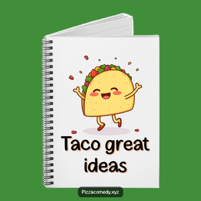 Funny Dancing Taco Notebook - Jot Down Fiesta Ideas