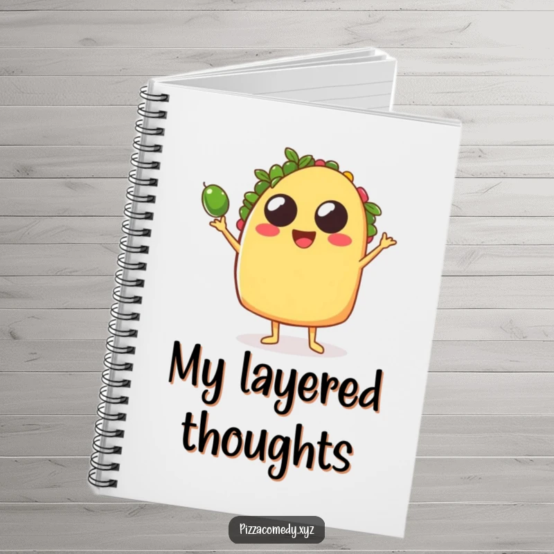 Funny Taco Notebook: A notebook with a funny taco juggling olives, great for funny gifts.