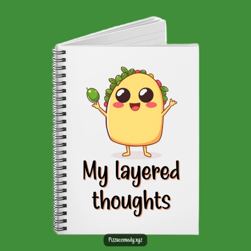 Funny Taco Juggling Notebook: Festive Cover for Notes, Perfect Funny Gift