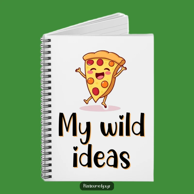 Funny Pizza Cartwheel Notebook: Fun Cover for Notes, Perfect Funny Gift