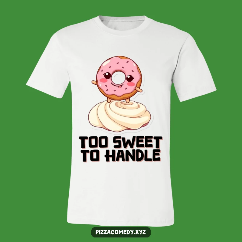 Funny Doughnut Leap T-Shirt: Playful Pastry Jumping Over Cream, Hilarious Novelty Shirt, Perfect Funny Gift