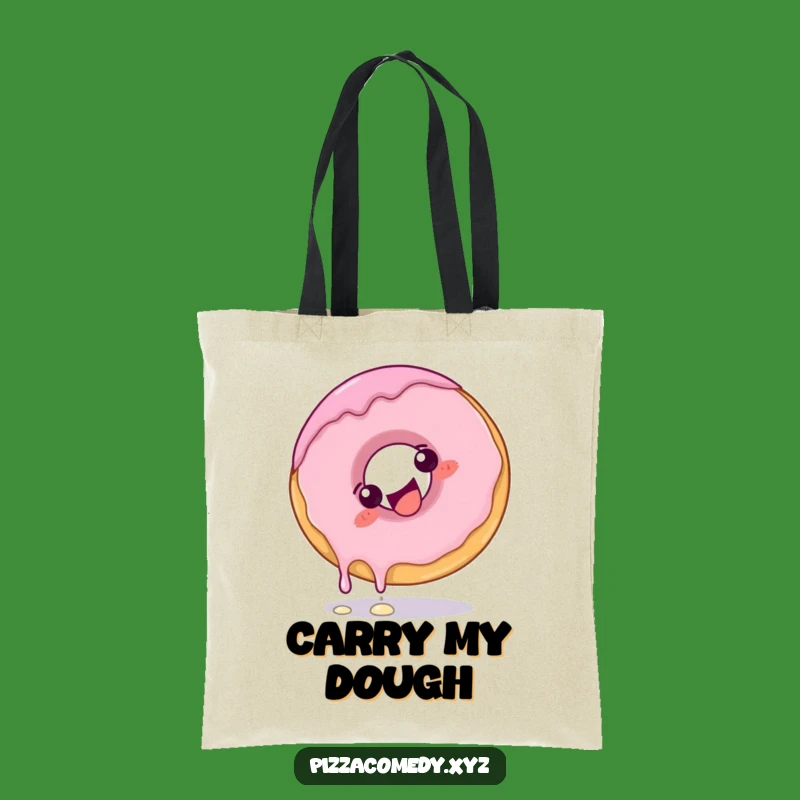 Funny Donut Somersault Tote Bag: Carry Your Treats and Smiles