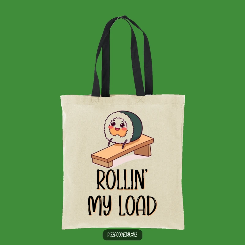 Funny Sushi Roll Tote Bag - Carry Your Playful Style